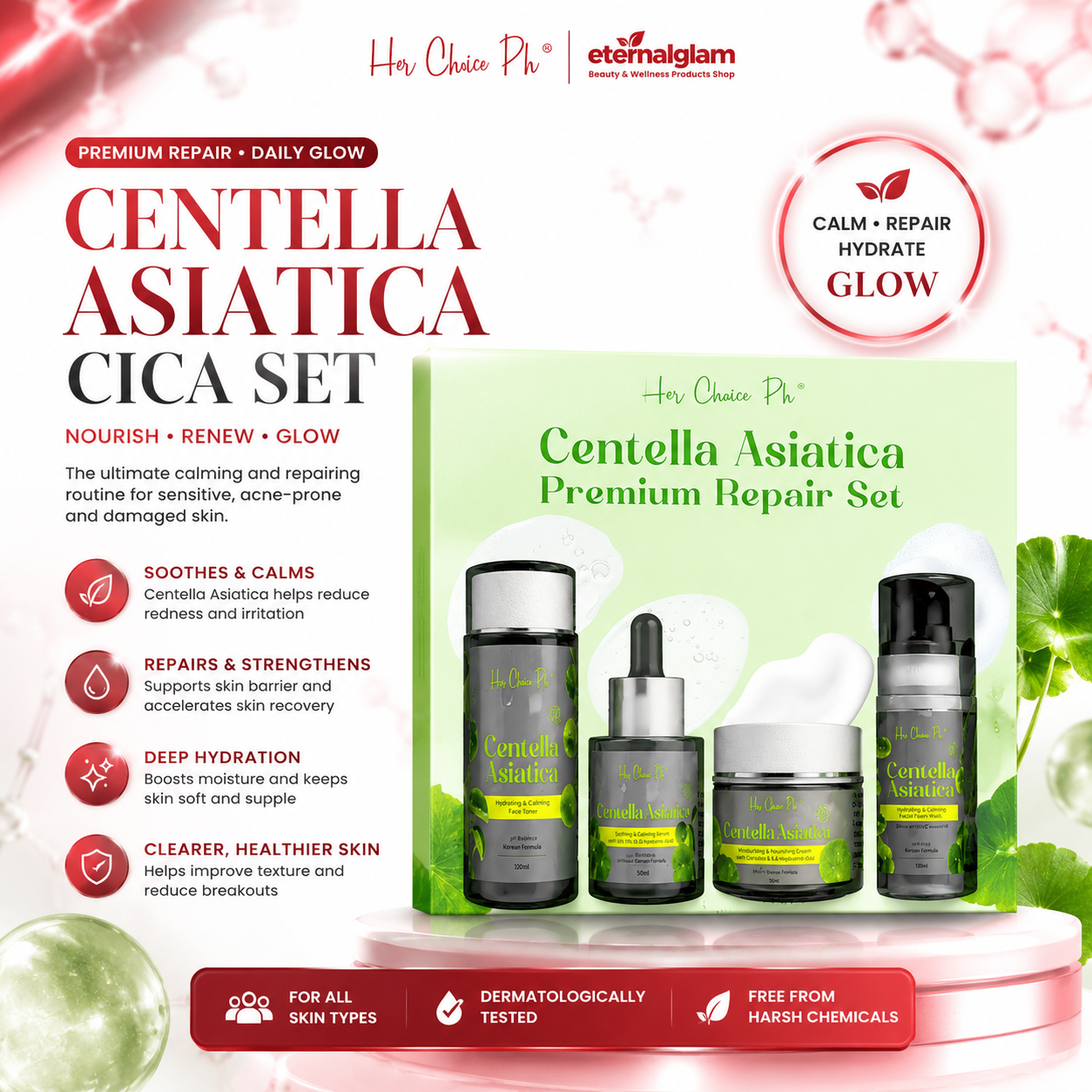 Centella Asiatica Premium Repair Set (Big Size)